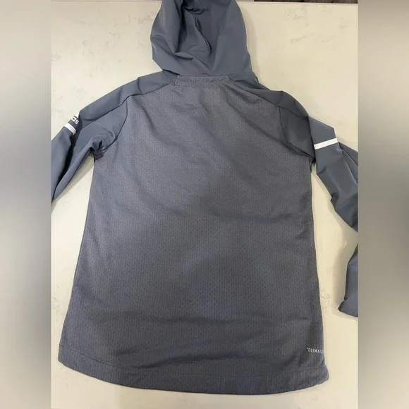 Adidas Charcoal Zip-Up Hoodie - Picture 12 of 16